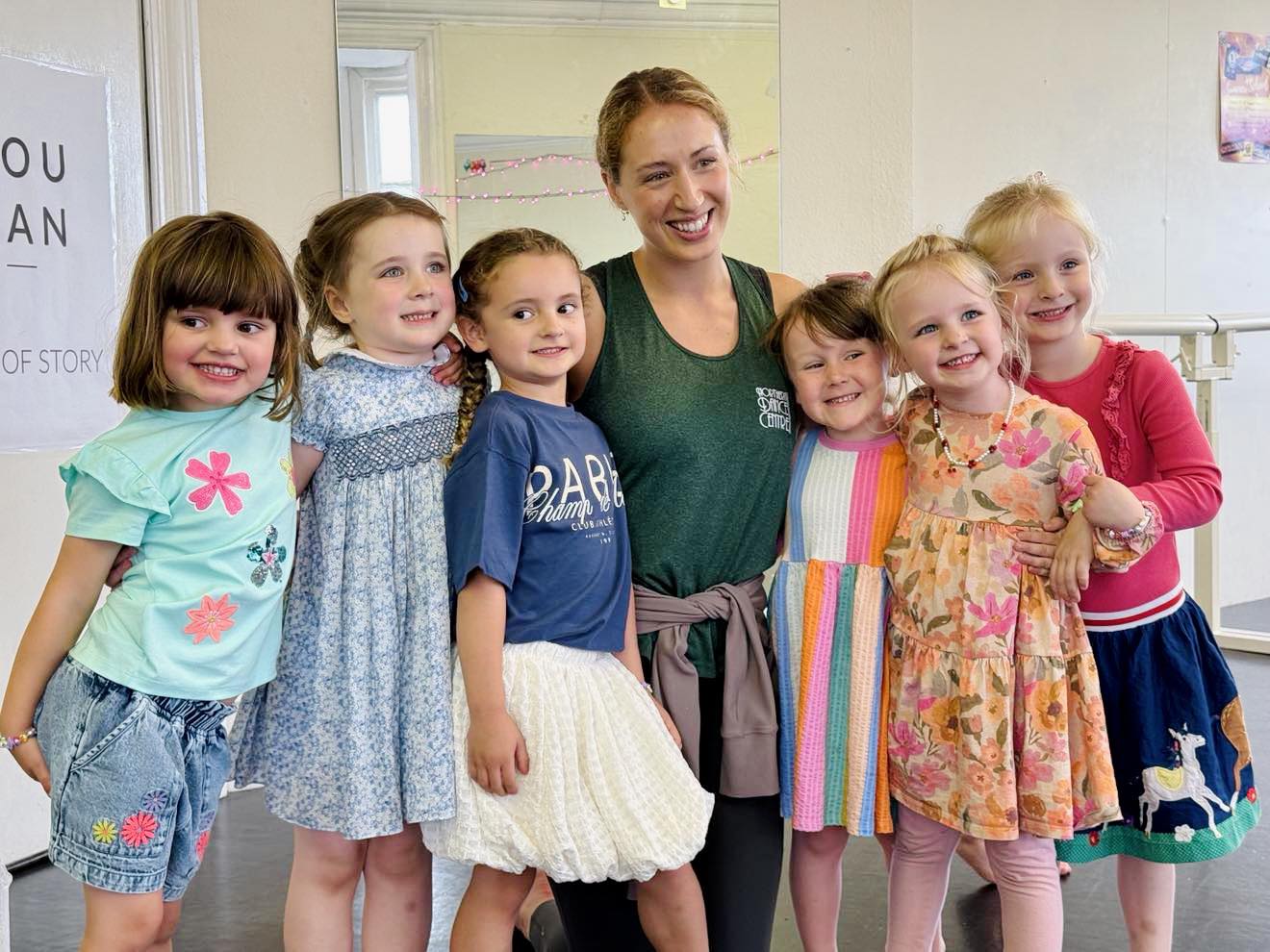 Miss Steph with her little dancers